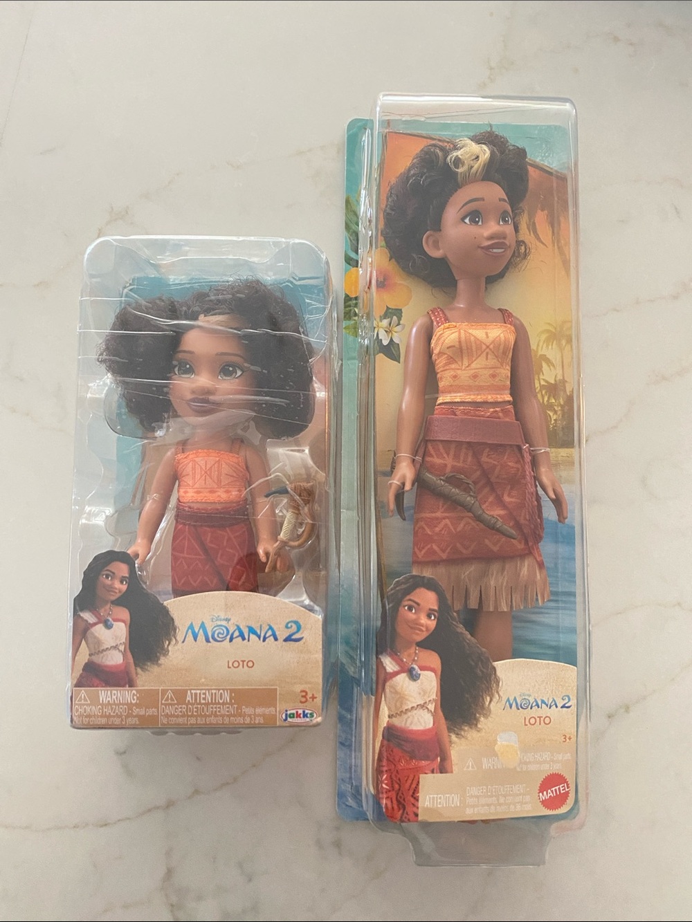 Mattel Moana 2 Loto Doll Set in Orange and Brown Outfit